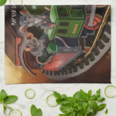 Vakantietraining voor Merry Mouse Theedoek (Gevouwen)