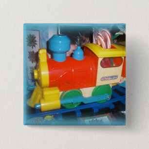 Vakantietrainplein Button kerstmis