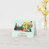 Vakantietrein van Santa Kaart (Gele Bloem)