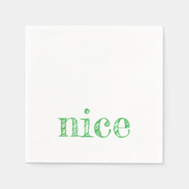 vakantietypografie NICE leuk feestelijk modern Servet