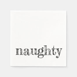 vakantietypografie NUAGHTY leuk feestelijk modern Servet