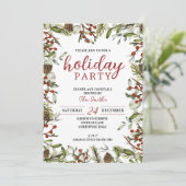 Vakantieuitnodiging, diner- en cocktails kaart (Staand voorkant)