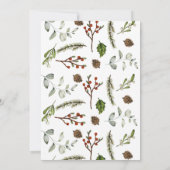 Vakantieuitnodiging, diner- en cocktails kaart (Achterkant)