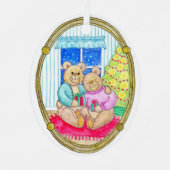 Vakantievakanaal Beren Jubileum kerstversiering Metalen Ornament (Voorkant)