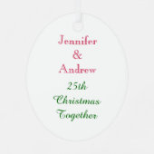 Vakantievakanaal Beren Jubileum kerstversiering Metalen Ornament (Achterkant)