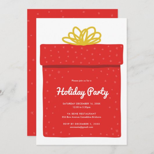 Vakantievakantie Exchange Party Kaart (Voorkant / Achterkant)