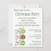 Vakantievakantie kerstfeest uitnodiging (Achterkant)