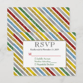 Vakantievakantie RSVP Weddenschap Reactie Kaartje (Voorkant / Achterkant)