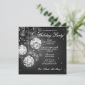 Vakantievakantie Spaarsteuze Baubles Black Kaart (Staand voorkant)