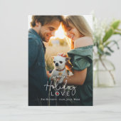 Vakantievakantie Vakantiedagen Fotokaart Feestdagenkaart (Staand voorkant)