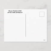 Vakantievakantie van de rode juweelboom feestdagenkaart (Achterkant)