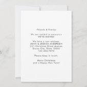 Vakantievakantie voor kerstvakantie aankondiging (Achterkant)