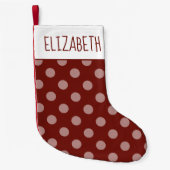 Vakantievakantieskant Jouw naam poolpunten toevoeg Kleine Kerstsok (Voorkant)