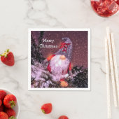 Vakantievakboom met prettige kerstavond servet (Insitu)