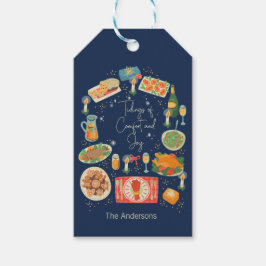 Vakantievakdag en feestdagen cadeaulabel