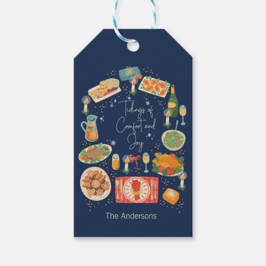 Vakantievakdag en feestdagen cadeaulabel (Voorkant)