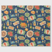 Vakantievakdag en feestdagen cadeaupapier (Vlak)