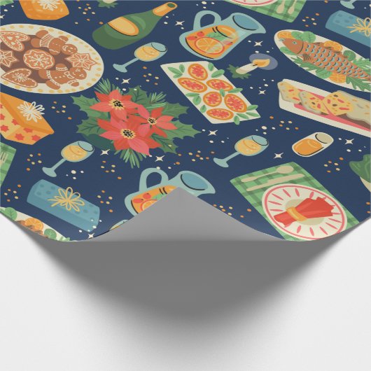 Vakantievakdag en feestdagen cadeaupapier (Hoek)