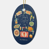 Vakantievakdag en feestdagen keramisch ornament (Links)