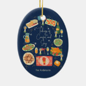 Vakantievakdag en feestdagen keramisch ornament (Achterkant)