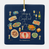 Vakantievakdag en feestdagen keramisch ornament (Achterkant)