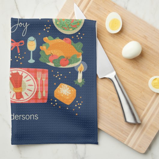 Vakantievakdag en feestdagen theedoek (Quarter Fold)