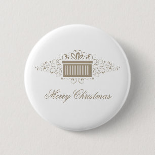 Vakantievakjes Cadeau Button, latte Ronde Button 5,7 Cm