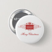 Vakantievakjes Cadeau Button, rood Ronde Button 5,7 Cm (Voorkant /achterkant)