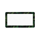 Vakantievakken met lege huls etiket (Voorkant)