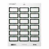 Vakantievakken met lege huls etiket (Full Sheet)