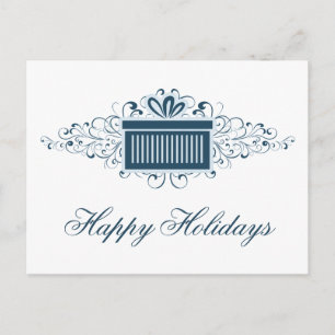 Vakantievakzalvers Cadeau kerstmis Briefkaart blau