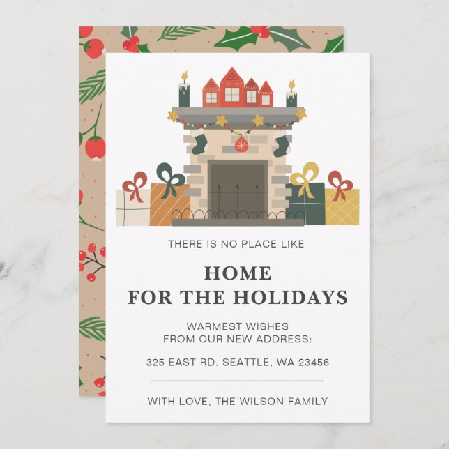 Vakantievaste winterweek Verhuisde feestdag Kaart (Voorkant / Achterkant)