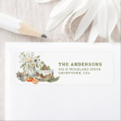 Vakantieveld | Kerstmis | Retouradres Etiket (Insitu)