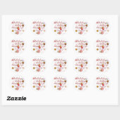 Vakantieveld Ronde Sticker (Vel)