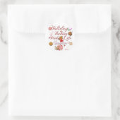 Vakantieveld Ronde Sticker (Tas)