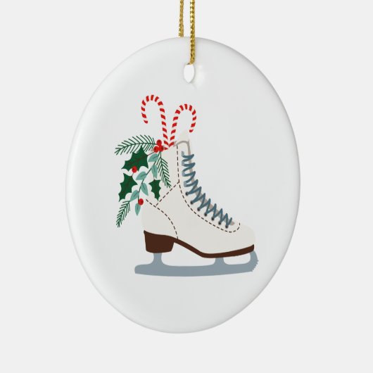 Vakantieveld Schaats Keramisch Ornament (Rechts)