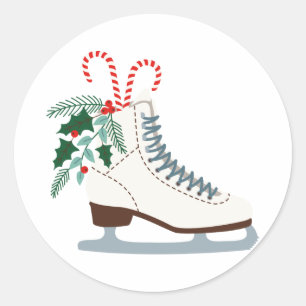 Vakantieveld Schaats Ronde Sticker