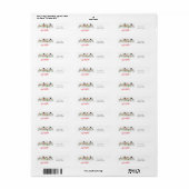 Vakantievelden retourneren etiket (Full Sheet)