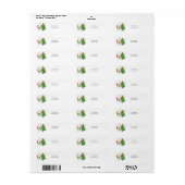 Vakantievelden retourneren etiket (Full Sheet)