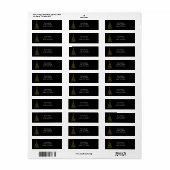 Vakantievelden retourneren etiket (Full Sheet)