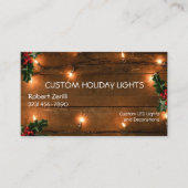 Vakantieverlichting en decoratie-installatie visitekaartje (Voorkant)