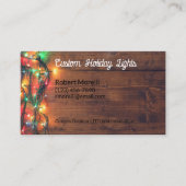 Vakantieverlichting en decoratie-installatie visitekaartje (Voorkant)