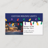 Vakantieverlichting en decoratie-installatie visitekaartje (Voorkant)