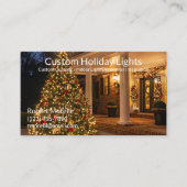 Vakantieverlichting en decoratie-installatie visitekaartje (Voorkant)