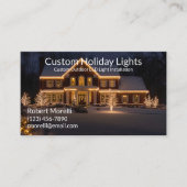 Vakantieverlichting en decoratie-installatie visitekaartje (Voorkant)