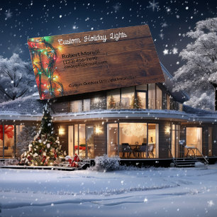 Vakantieverlichting en decoratie-installatie visitekaartje