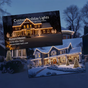Vakantieverlichting en decoratie-installatie visitekaartje