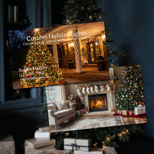 Vakantieverlichting en decoratie-installatie visitekaartje