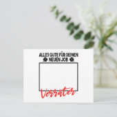 Vakantieverlof voor collega's briefkaart (Staand voorkant)