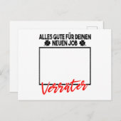 Vakantieverlof voor collega's briefkaart (Voorkant / Achterkant)